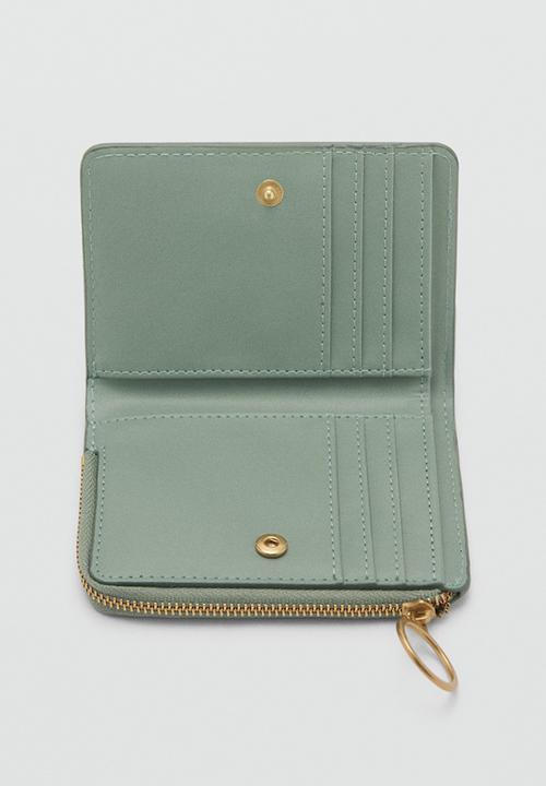 MANGO - Wallet retro - light green