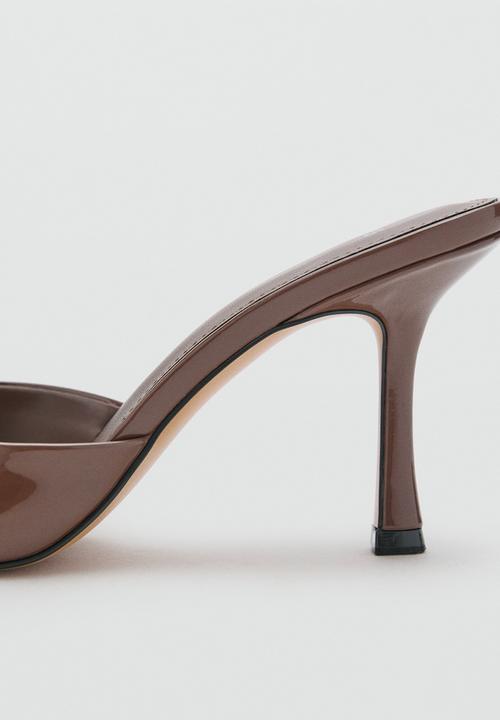 MANGO - Pepych heel - dark brown