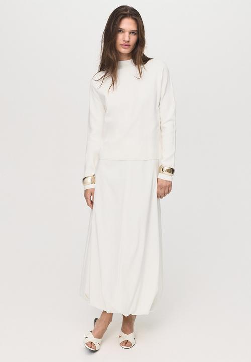 MANGO - Sweater Chimney - Light Beige