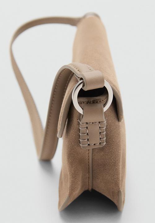 MANGO - Mash shoulder bag - brown