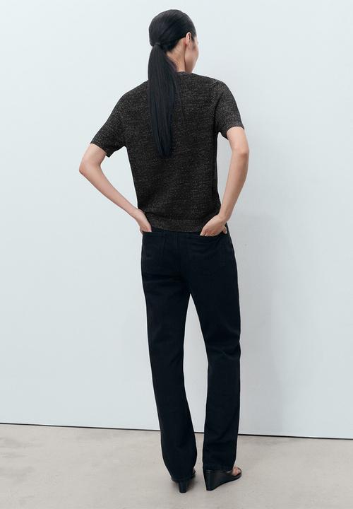 MANGO - Sweater Glitter - Black