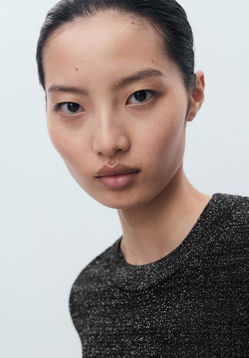 MANGO - Sweater Glitter - Black