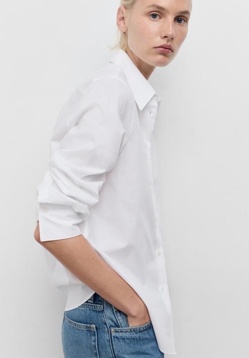 MANGO - Shirt Regu - Natural