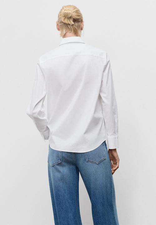 MANGO - Shirt Regu - Natural