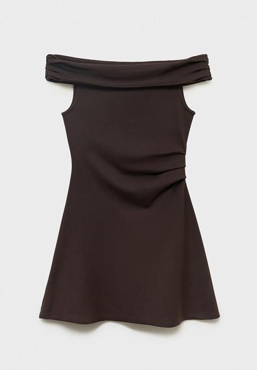 MANGO - Dress Cocoa - Brown