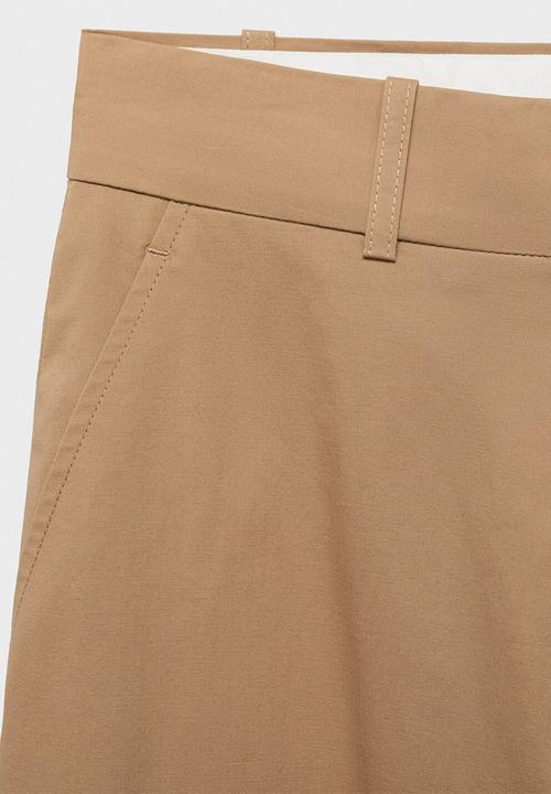 MANGO - Trousers Malta - Medium Brown