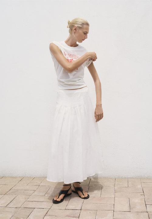 MANGO - T-Shirt Fruit 1- Offwhite
