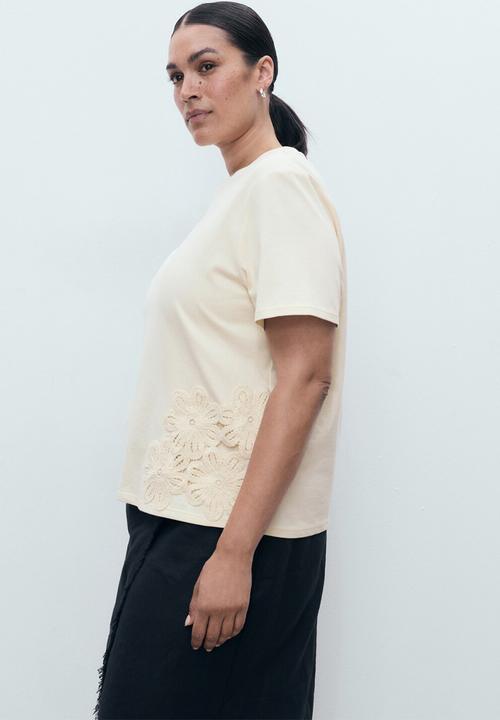 MANGO - T-Shirt Sumatra - Light Beige