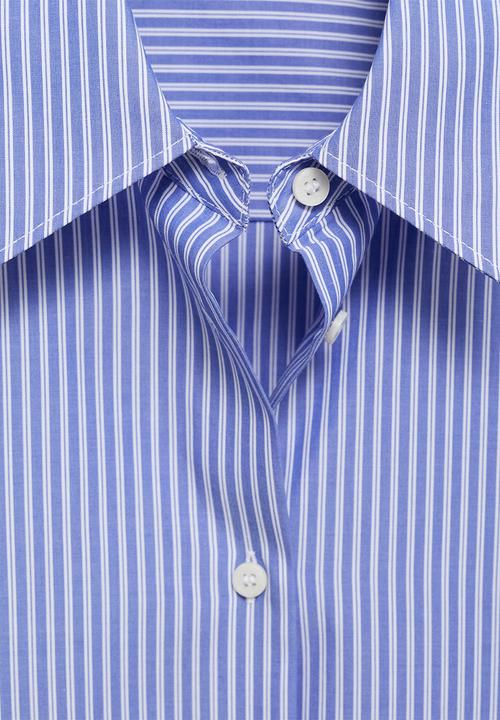 MANGO - Shirt Regu - Medium Blue