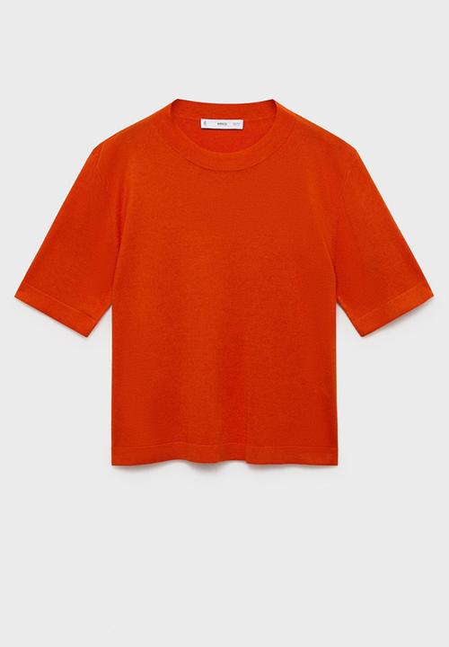 MANGO - Sweater Luccas - Dark Orange