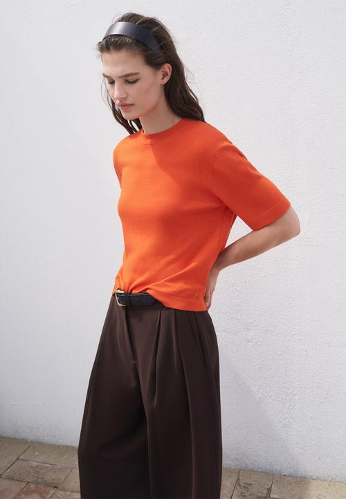MANGO - Sweater Luccas - Dark Orange