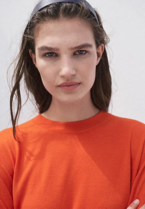 MANGO - Sweater Luccas - Dark Orange