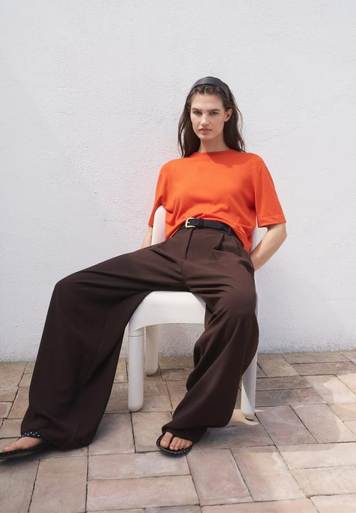 MANGO - Sweater Luccas - Dark Orange
