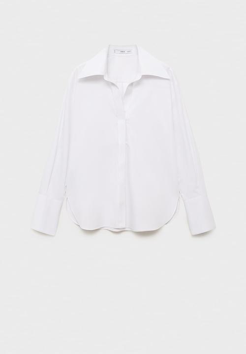MANGO - Shirt Chyny - Natural
