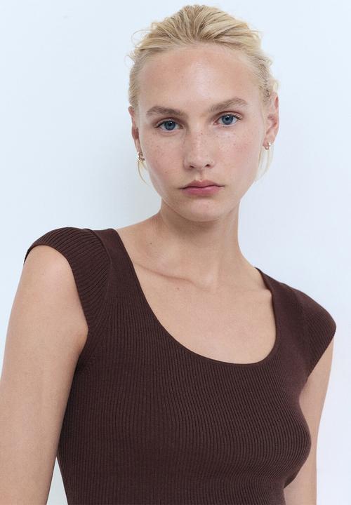 MANGO - Sweater Kiko - Dark Brown
