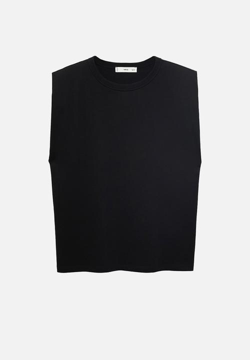 MANGO - T-Shirt Viri - Black