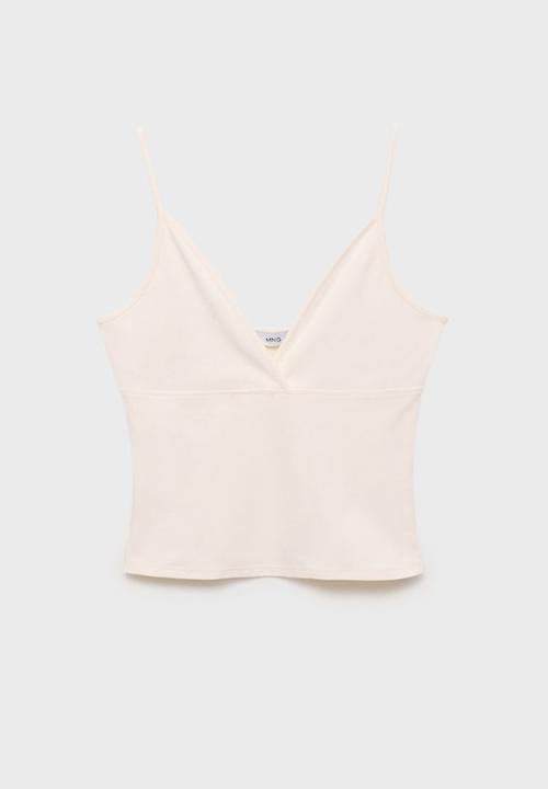 MANGO - Top Mel - Light Beige