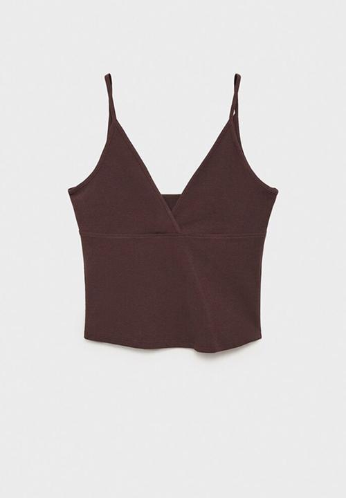 MANGO - Top Mel - Dark Brown