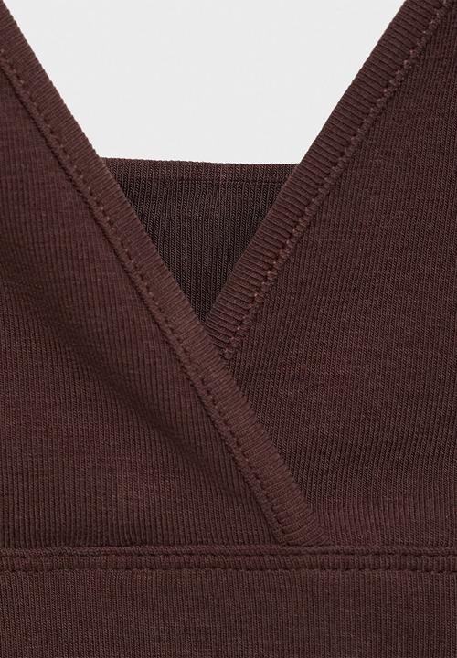 MANGO - Top Mel - Dark Brown