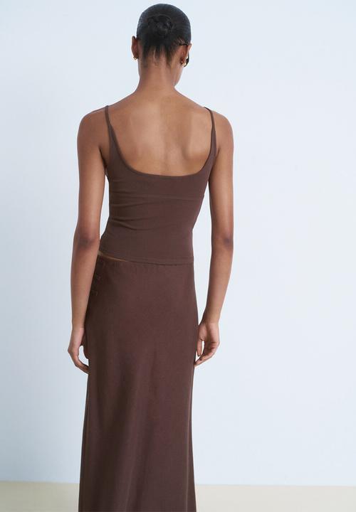 MANGO - Top Mel - Dark Brown