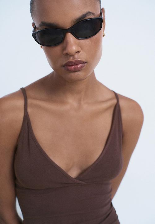 MANGO - Top Mel - Dark Brown