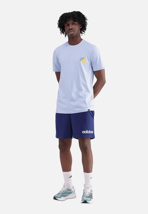adidas Performance - Cheese Stripe Tee - Glow Blue