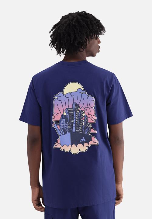adidas Performance - M 90s CITY T - dark blue