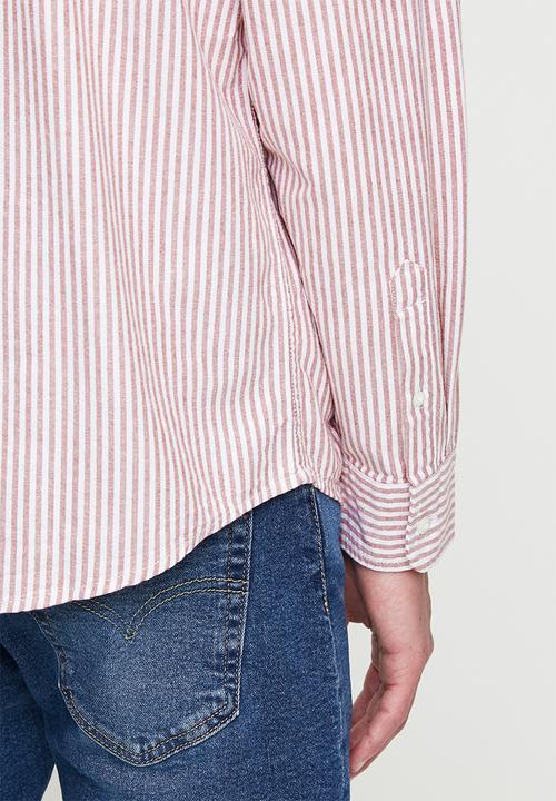 Levi’s® - Authentic Button Down - Waylon Stripe Russet Brown