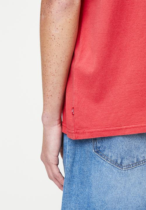 Levi’s® - Half Sleeve Tee - Archival Script Cardinal