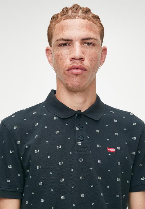Levi’s® - Levis Hm Polo - Ebba Geo Jet Black Pique