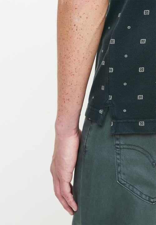 Levi’s® - Levis Hm Polo - Ebba Geo Jet Black Pique
