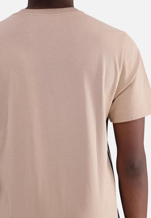 adidas Performance - Essentials 3-Stripes Single Jersey T-Shirt - Brown