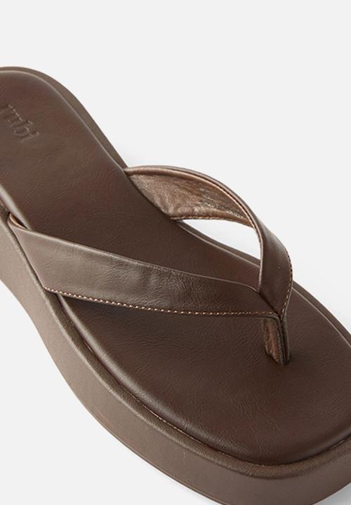 Cotton On - Byronbyron flatform sandal - brown