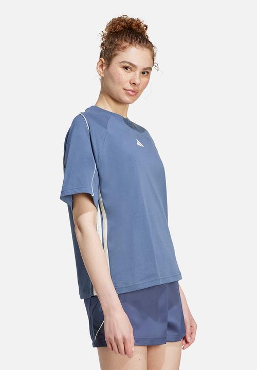 adidas Performance - W Stadium Tee - Blue/White
