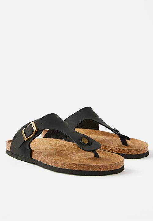 Cotton On - Rex slide - black