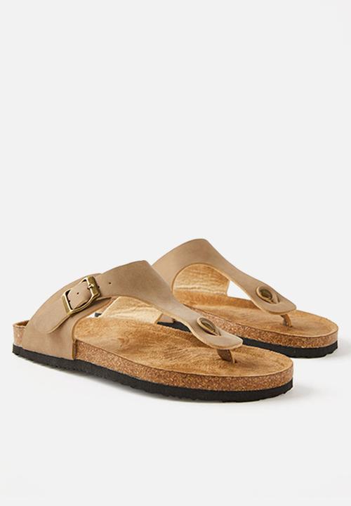 Cotton On - Rex slide - roebuck nubuck