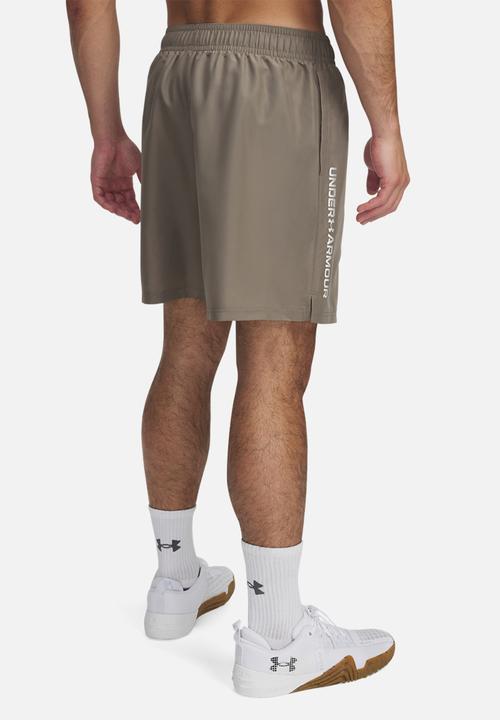 Under Armour - UA Tech Woven Wordmark Short - Taupe Dusk / White