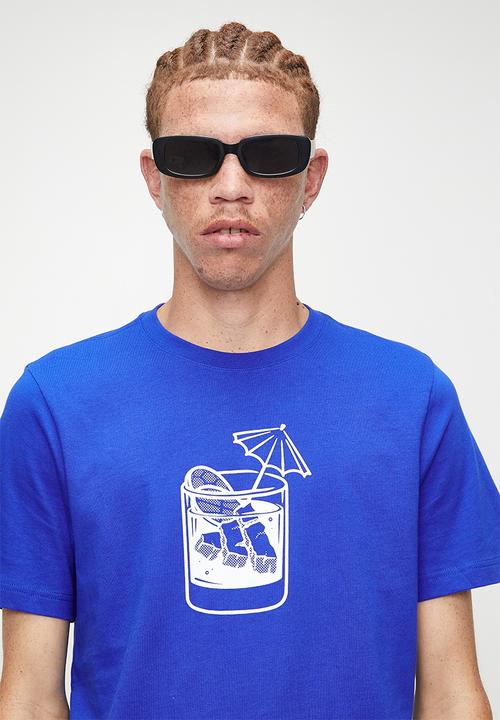 adidas Performance -  Drink Tee - Royal Blue