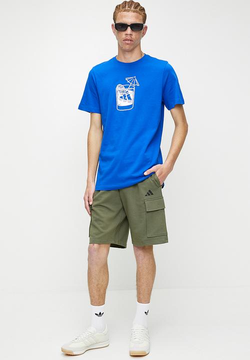 adidas Performance - Feelcozy Cargo Shorts  - Oli Green