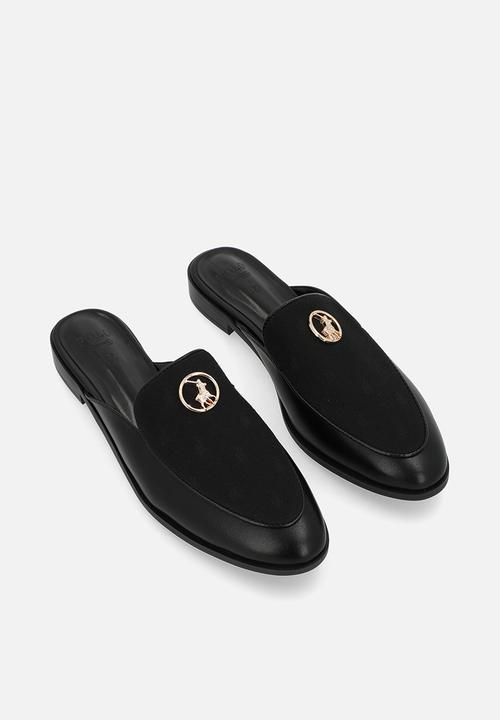 POLO - Jacquard mule  - black