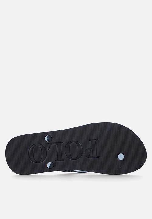 POLO - Monogram flip flop - navy