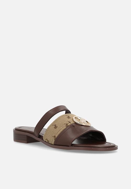 POLO - Circle slide - tan & brown