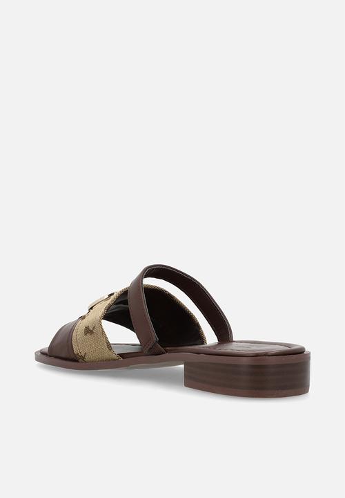 POLO - Circle slide - tan & brown