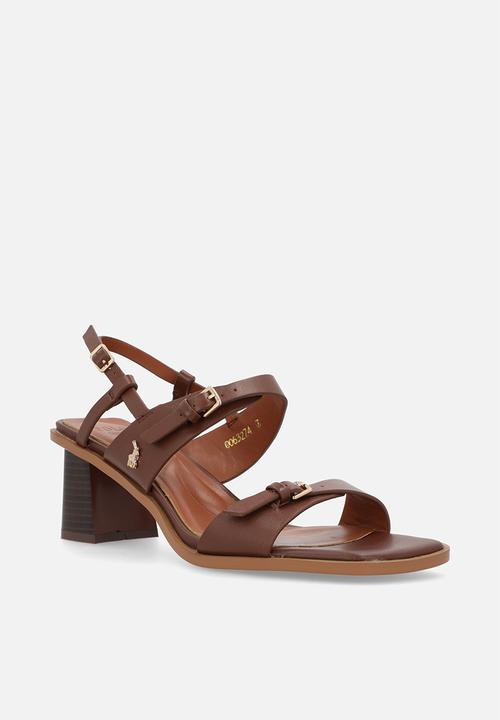 POLO - Leather mule - tan