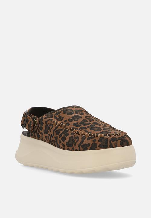 Hey Dude - Delray clog suede - brown leopard