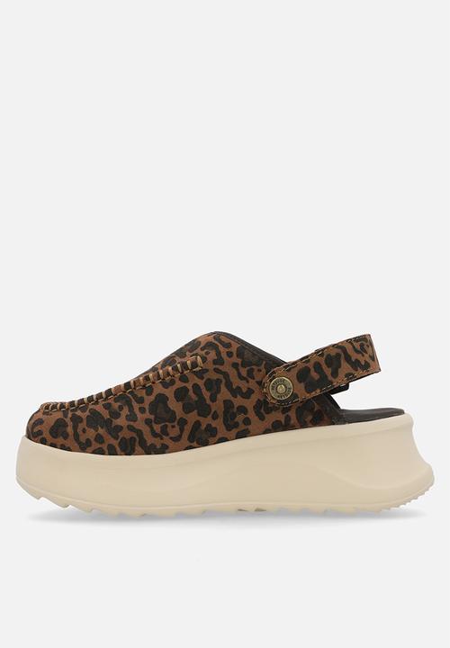 Hey Dude - Delray clog suede - brown leopard