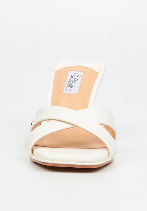 Miss Black - Gelato 4 mule heel - white