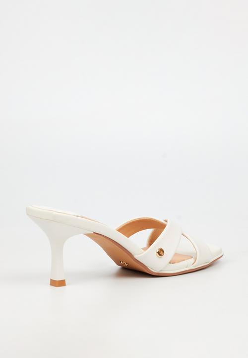 Miss Black - Gelato 4 mule heel - white