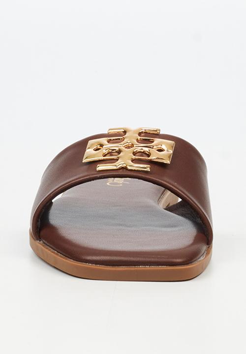 Miss Black - Naledi 1 flat sandal - chocolate