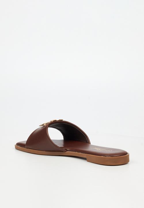 Miss Black - Naledi 1 flat sandal - chocolate